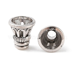 チベットスタイルの合金ビーズコーン  カドミウムフリー＆鉛フリー  タリフォーム  アンティークシルバー  10x9.5mm  穴：2.8mm  約1063個/1000g&nbsp;FIND-C060-031C-AS