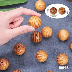Round Wood Beads&nbsp;WOOD-PH0008-55A