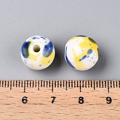 Glazed Porcelain Round Beads&nbsp;PORC-Q197-12mm-04