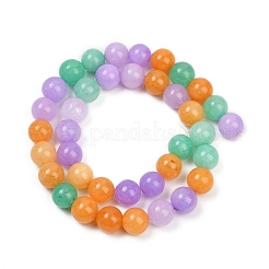 Natural Dyed White Jade Beads Strands&nbsp;G-NH0045-01B