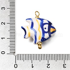 Ocean Themed Hand Painted Ceramic Porcelain Pendants&nbsp;PR-CBA0027-05G-06