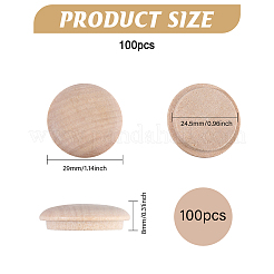 100Pcs Wooden Cover for Stair Railings&nbsp;AJEW-CA0004-65