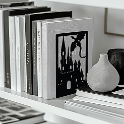 Non-Skid Iron Bookend Display Stands&nbsp;AJEW-WH0548-004