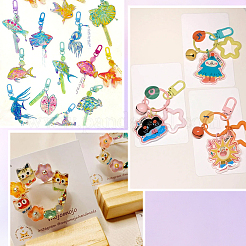 DIY Keychain Making Kit&nbsp;DIY-SP0004-12B