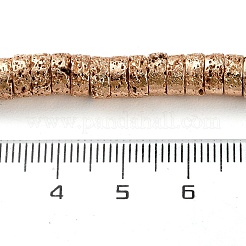 Electroplated Natural Lava Rock Beads Strands&nbsp;G-I360-A01-02
