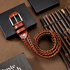Braided Imitation Leather Chain Belts&nbsp;AJEW-WH20020-053E
