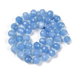 Natural Dyed White Jade Beads Strands&nbsp;G-H057-A22-12