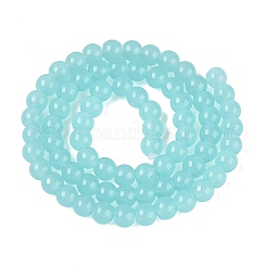 Imitation Jade Glass Beads Strands&nbsp;GLAA-T032-J6mm-06