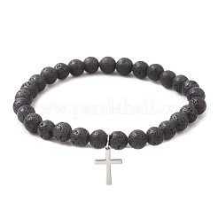 3Pcs Natural & Synthetic Mixed Gemstone Beads Stretch Bracelets&nbsp;BJEW-JB13252