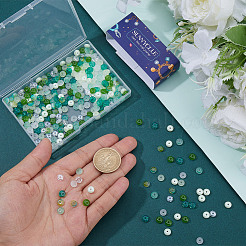 400Pcs 8 Colors Glass Seed Beads&nbsp;GLAA-SC0003-03A