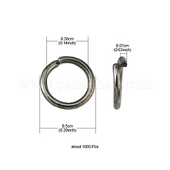 Iron Open Jump Rings&nbsp;IFIN-YW0001-41B
