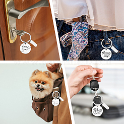 30Pcs Stainless Steel Keychain&nbsp;KEYC-BBC0001-01