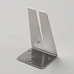ステンレススチール製交換用ブレード  スキージスクレーパー用  ステンレス鋼色  3.4x4x6.45cm  穴：5mm&nbsp;FIND-WH0148-210A
