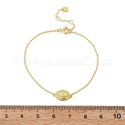 S925 Sterling Silver Link & Charm Bracelets for Women&nbsp;BJEW-K276-01G
