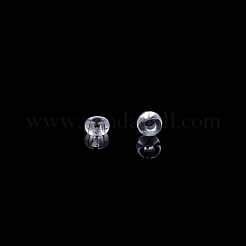 透明チェコガラスシードビーズ15/0個  ラウンド  透明  1.5x1mm  穴：0.5mm  約500 G /袋&nbsp;SEED-N004-004-24