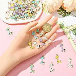 10Pcs Alloy Enamel Pendants&nbsp;ENAM-YW0006-22A