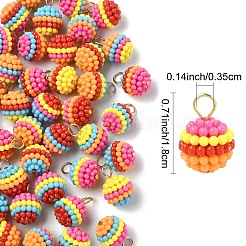 50Pcs ABS Plastic Pendants&nbsp;PALLOY-YW00043