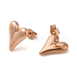 PVD Vacuum Plating 304 Stainless Steel Stud Earring&nbsp;EJEW-C099-04RG