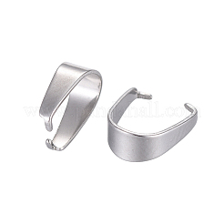 変色しにくい304ステンレススチールのスナップオンベイル  7x6mm&nbsp;X-STAS-E012-1