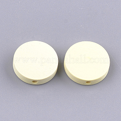Painted Natural Poplar Wood Beads&nbsp;WOOD-S045-063A-01