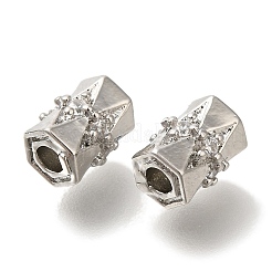 Brass Micro Pave Cubic Zirconia&nbsp;KK-Q001-07P