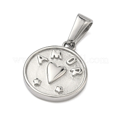 304 Stainless Steel Pendants&nbsp;STAS-A140-04E-P