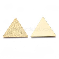 316サージカルステンレスペンダント  三角形  14KGP本金メッキ  28x33x1mm  穴：0.9mm&nbsp;STAS-N097-048