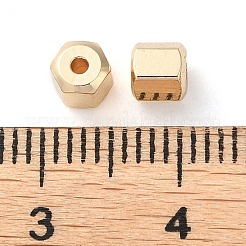Rack Plating Brass Beads&nbsp;KK-D097-09G-01