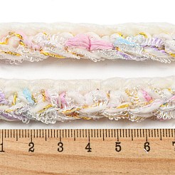 ポリエステルかぎ針編みレーストリム  衣服やブライダルドレス用のニット装飾トリミング  カラフル  5/8インチ（16mm）&nbsp;OCOR-Q058-29