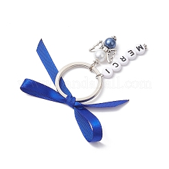 Angel Glass Pearl Beads & Acrylic Beads Charms Keychain&nbsp;KEYC-PH01054-05A