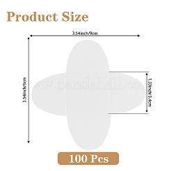 Cross Kraft Paper Chocolate Spacer&nbsp;AJEW-CN0004-83A