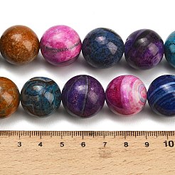Natural Dragon Veins Agate Beads Strands&nbsp;GG-L001-L01-02G