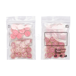 2 Sets 2 Styles Golden Plated Alloy Enamel Charms&nbsp;ENAM-YW0001-28E