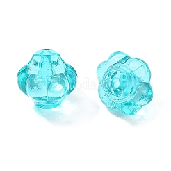 透明なアクリルビーズ  ランタン  ターコイズ  8.5x10x9.5mm  穴：1.5mm  約1290個/500g&nbsp;TACR-S154-20A-68