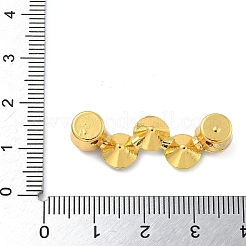 ラックメッキ真鍮エナメルイーブルアイコネクタチャーム  18KGP本金メッキ  長持ちメッキ  カドミウムフリー＆鉛フリー  ミックスカラー  12x33.5x7.5mm  穴：1.2mm&nbsp;KK-A234-025G