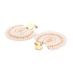 PVD Vacuum Plating 304 Stainless Steel Earrings&nbsp;STAS-D058-08G