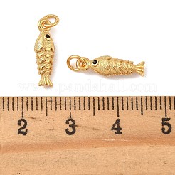 Brass Micro Pave Cubic Zirconia Charms&nbsp;KK-K364-45G