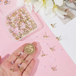 60Pcs Bowknot Alloy Stud Earring Findings&nbsp;FIND-BBC0004-63A