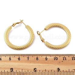 201 Stainless Steel Hoop Earrings&nbsp;EJEW-P304-10G