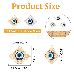 20Pcs 2 Colors Acrylic Pendants&nbsp;FIND-AR0002-36