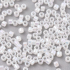 MIYUKIデリカビーズ  シリンダー  日本製シードビーズ  11/0  （db0222)ホワイトオパールab  1.3x1.6mm  穴：0.8mm  約100000個/500g&nbsp;SEED-MY11-DB0222