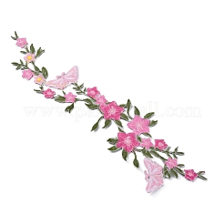 Polyester Embroidered Sew on/Iron on Collar Decoration&nbsp;LS-DIY-WH0029-74C