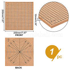 コルクウッドサブプレート  レザークラフトツール  正方形  淡い茶色  200x200x10mm&nbsp;AJEW-WH0258-178