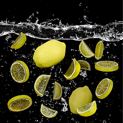 22Pcs 3 Styles Plastic Simulated Lemon&nbsp;DJEW-AR0001-15B
