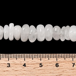 天然石ホワイトジェイドビーズ連売り  ナゲット  8~17.5x7~14x2~5mm  穴：0.8mm  15.55~15.94''（39.5~40.5センチメートル）&nbsp;G-A285-A13-01