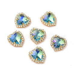 Moonlight Effect Heart Sew on Rhinestone&nbsp;RGLA-F079-01B-06