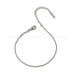 Brass Rolo Chain Bracelets for Women&nbsp;BJEW-G735-05P