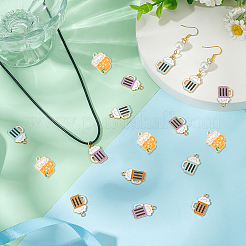 40Pcs 4 Colors Alloy Enamel Pendants&nbsp;FIND-PH0024-49