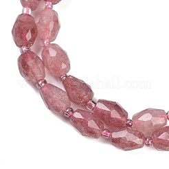 Natural Strawberry Quartz Beads Strands&nbsp;G-G182-D01-01