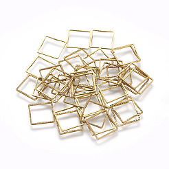 真鍮製フレームコネクター  正方形  生（メッキなし）  12x12x1mm&nbsp;KK-WH0026-01